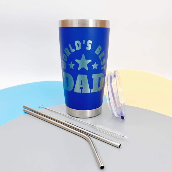 Personalized Engraved Tumblers, Best Dad Ever, Presents Birthday Gift for Dad - Picture 8 of 17